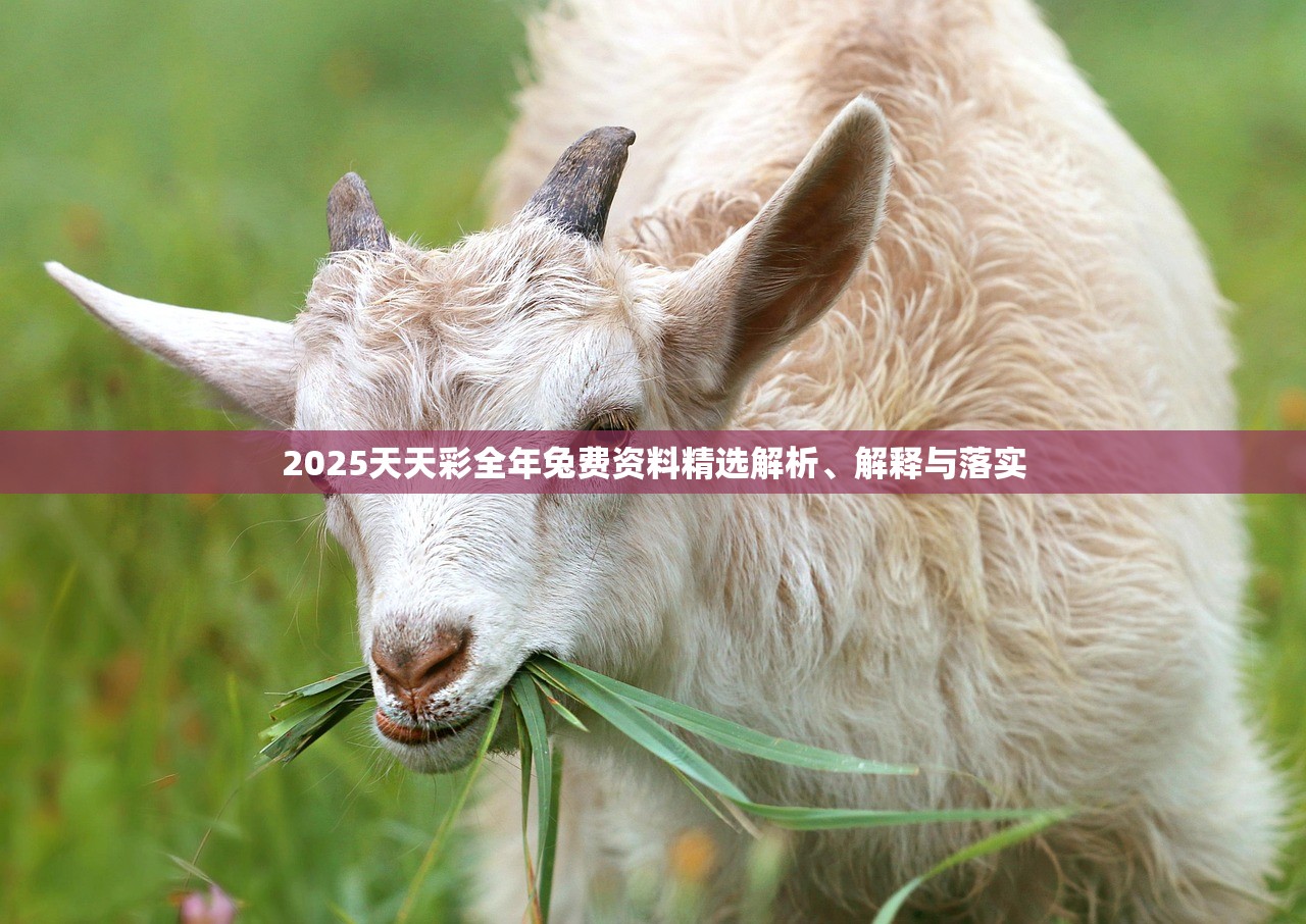 2025天天彩全年兔费资料精选解析、解释与落实