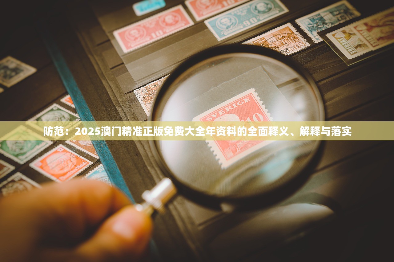 防范：2025澳门精准正版免费大全年资料的全面释义、解释与落实