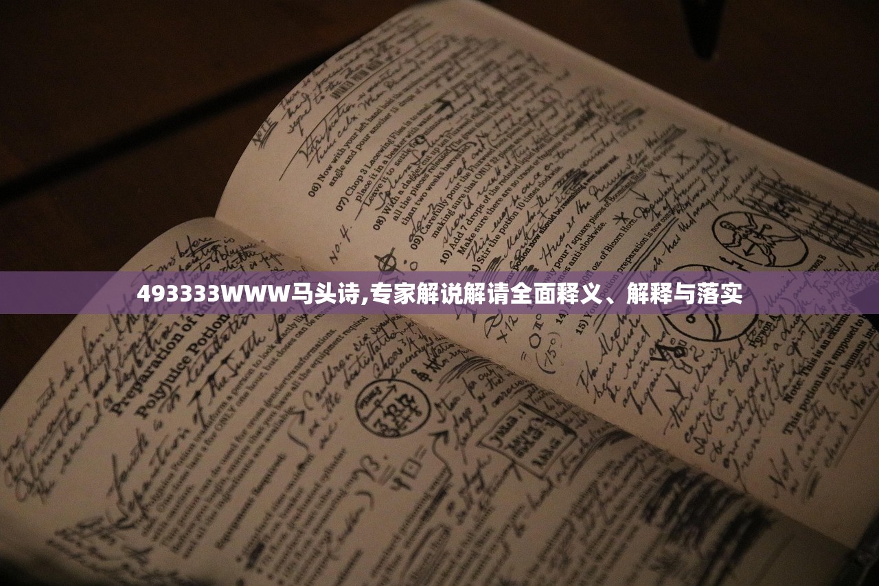 493333WWW马头诗,专家解说解请全面释义、解释与落实
