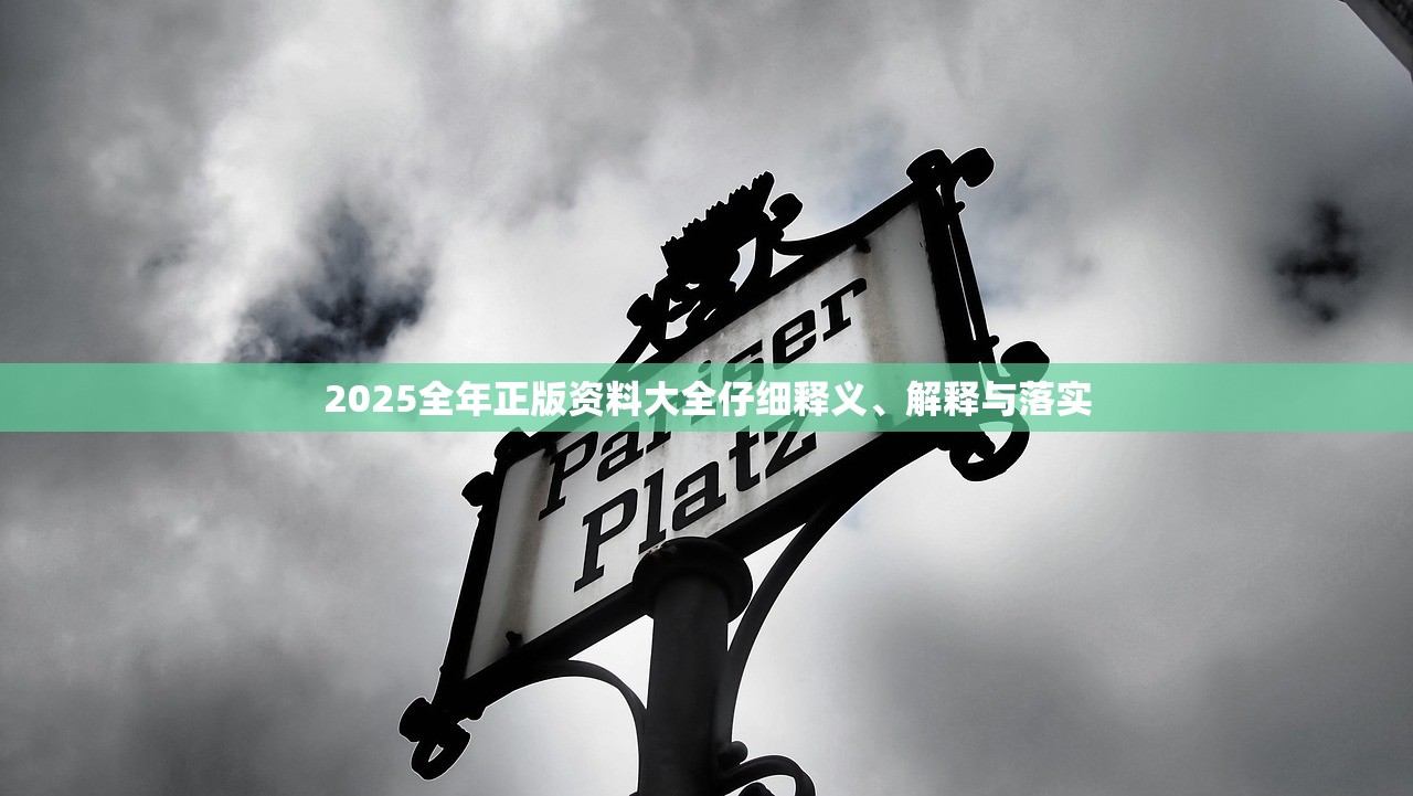 2025全年正版资料大全仔细释义、解释与落实 2025全年正版资料大全仔细释义、解释与落实