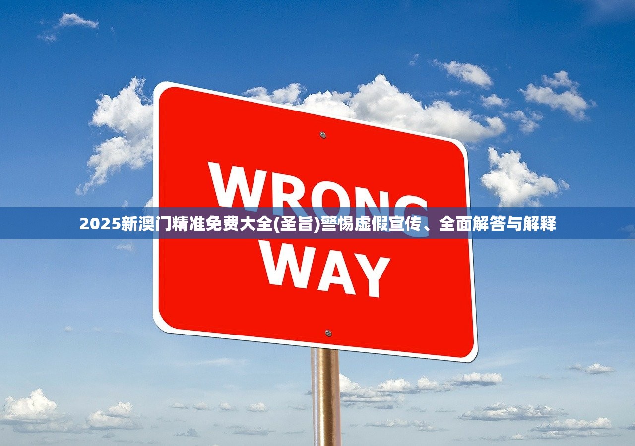 2025新澳门精准免费大全(圣旨)警惕虚假宣传、全面解答与解释