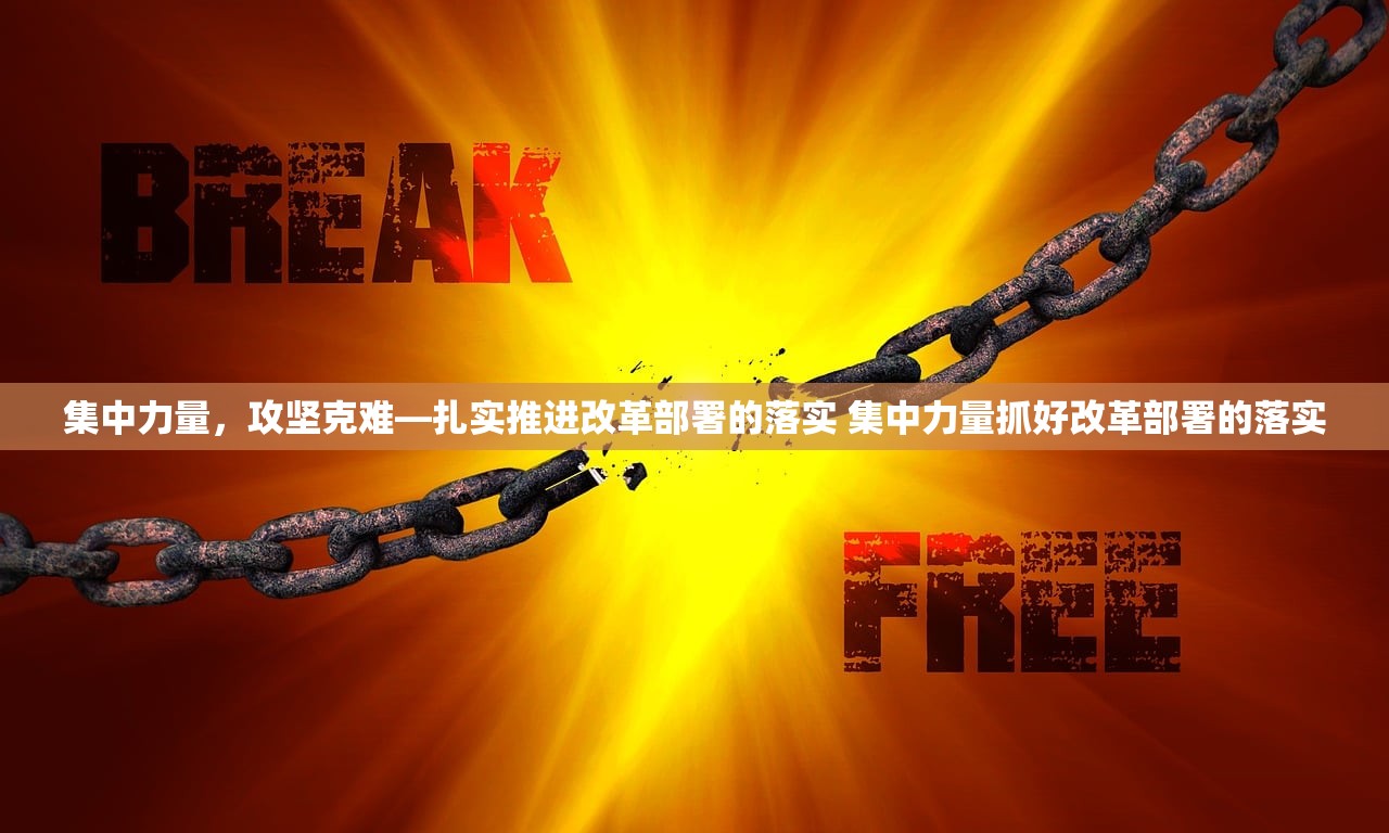 集中力量，攻坚克难—扎实推进改革部署的落实 集中力量抓好改革部署的落实