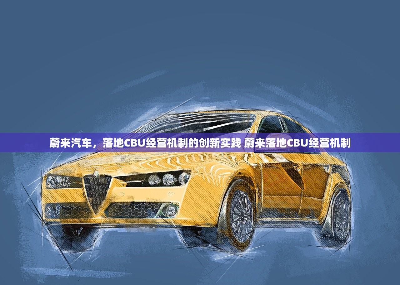 蔚来汽车，落地CBU经营机制的创新实践 蔚来落地CBU经营机制