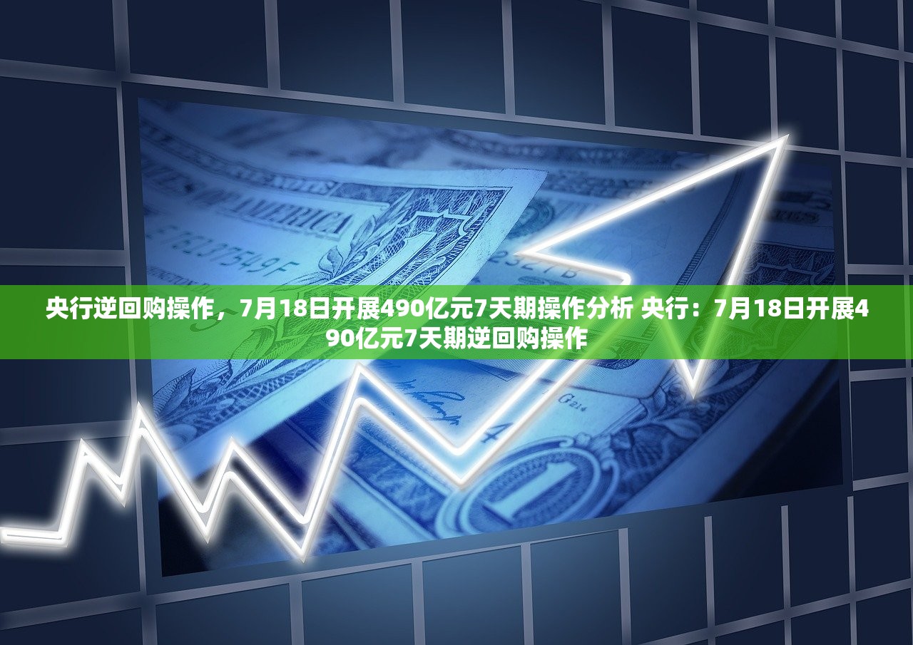 央行逆回购操作,7月18日开展490亿元7天期操作分析 央行:7月18日开展490亿元7天期逆回购操作 央行逆回购操作,7月18日开展490亿元7天期操作分析 央行:7月18日开展490亿元7天期逆回购操作