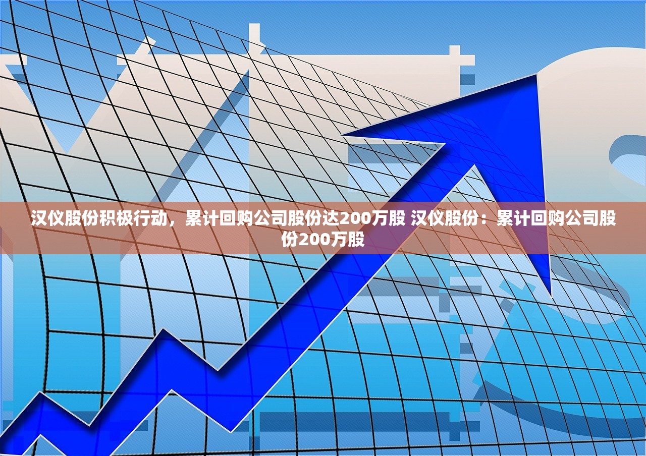 汉仪股份积极行动，累计回购公司股份达200万股 汉仪股份：累计回购公司股份200万股