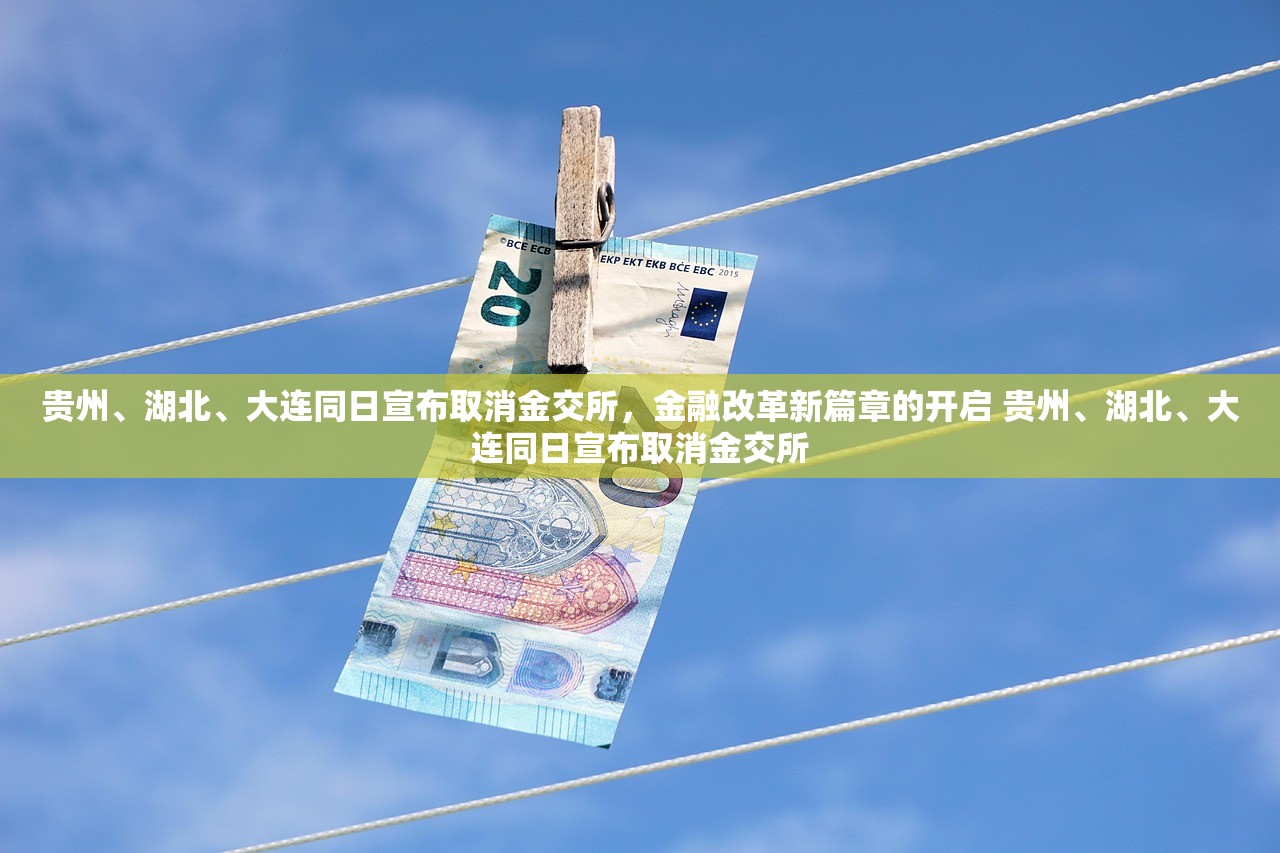 贵州、湖北、大连同日宣布取消金交所,金融改革新篇章的开启 贵州、湖北、大连同日宣布取消金交所 贵州、湖北、大连同日宣布取消金交所,金融改革新篇章的开启 贵州、湖北、大连同日宣布取消金交所