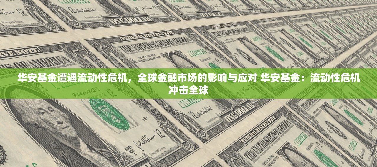 华安基金遭遇流动性危机,全球金融市场的影响与应对 华安基金:流动性危机冲击全球 华安基金遭遇流动性危机,全球金融市场的影响与应对 华安基金:流动性危机冲击全球