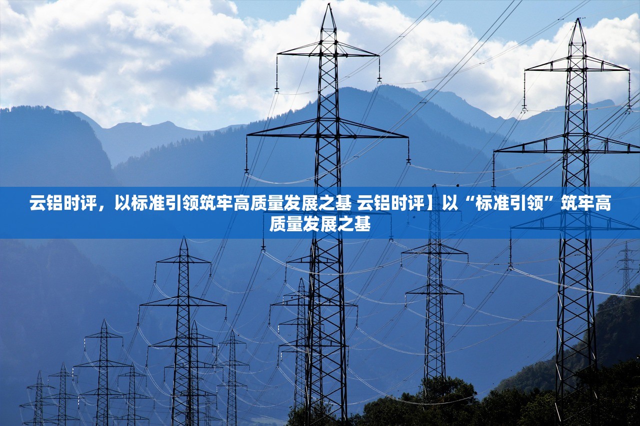 云铝时评，以标准引领筑牢高质量发展之基 云铝时评】以“标准引领”筑牢高质量发展之基