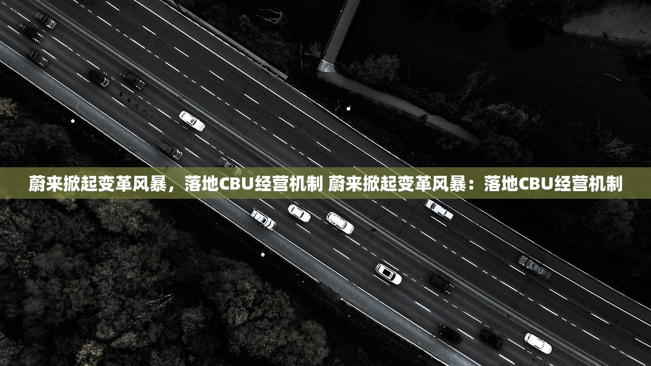 蔚来掀起变革风暴，落地CBU经营机制 蔚来掀起变革风暴：落地CBU经营机制