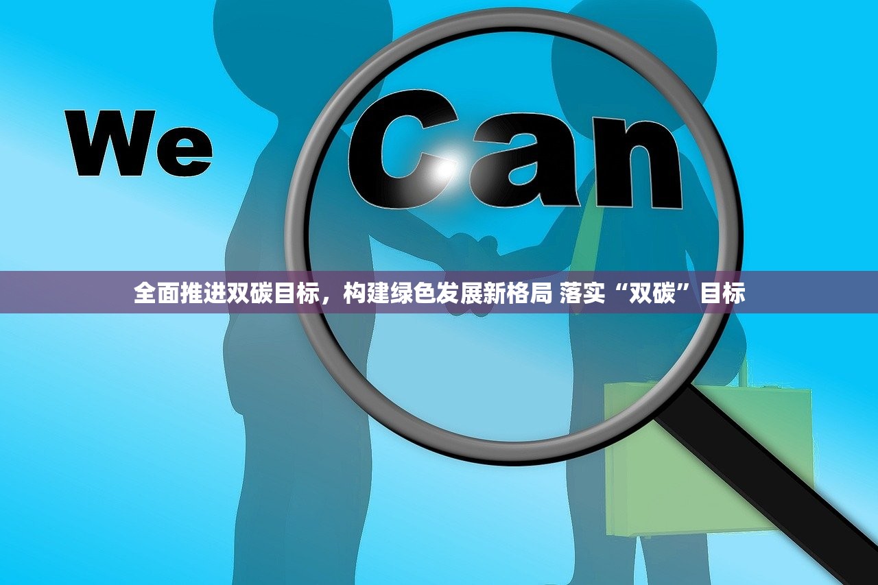 全面推进双碳目标，构建绿色发展新格局 落实“双碳”目标