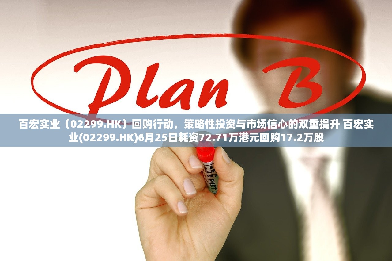 百宏实业（02299.HK）回购行动，策略性投资与市场信心的双重提升 百宏实业(02299.HK)6月25日耗资72.71万港元回购17.2万股