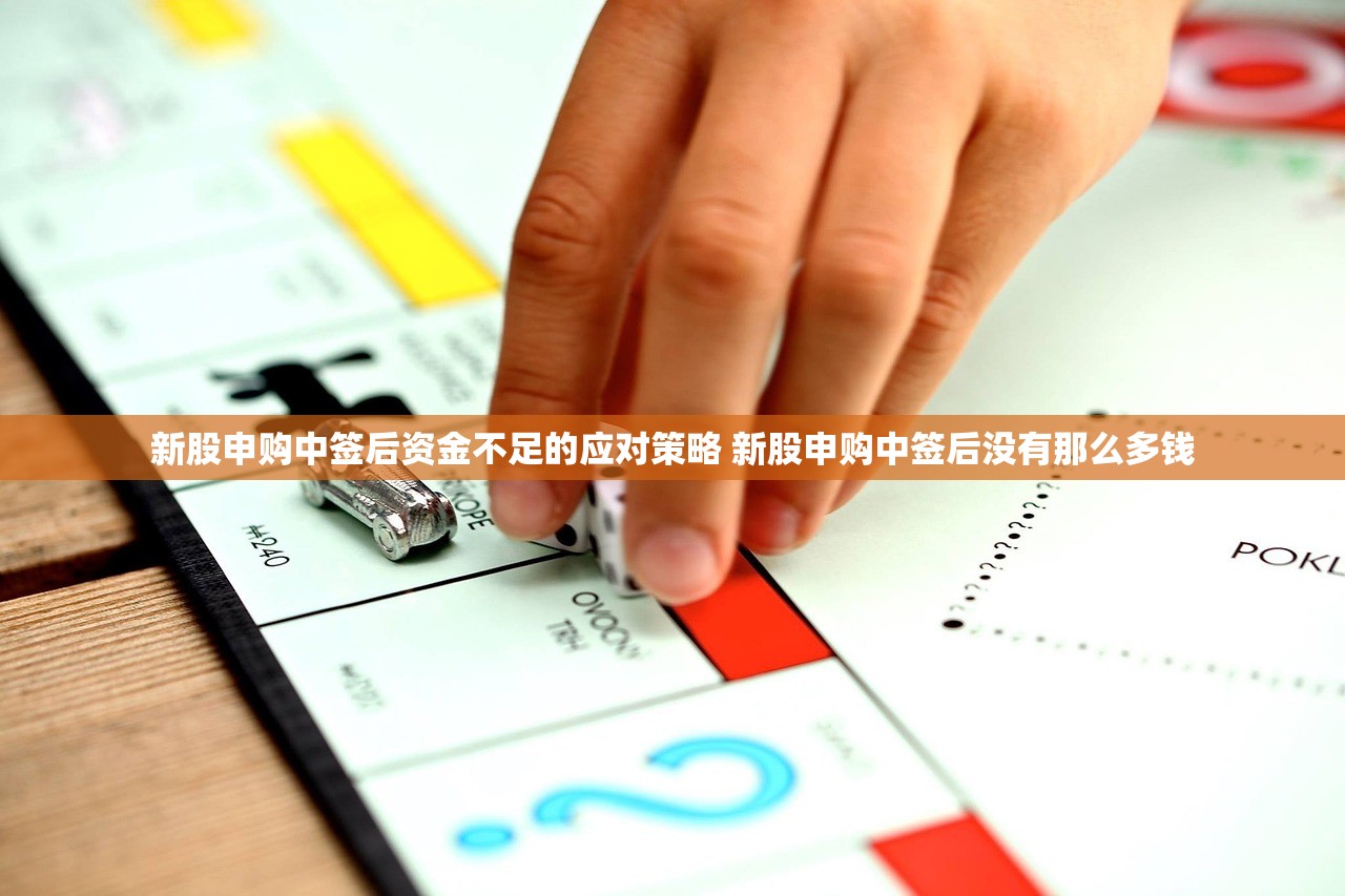 新股申购中签后资金不足的应对策略 新股申购中签后没有那么多钱