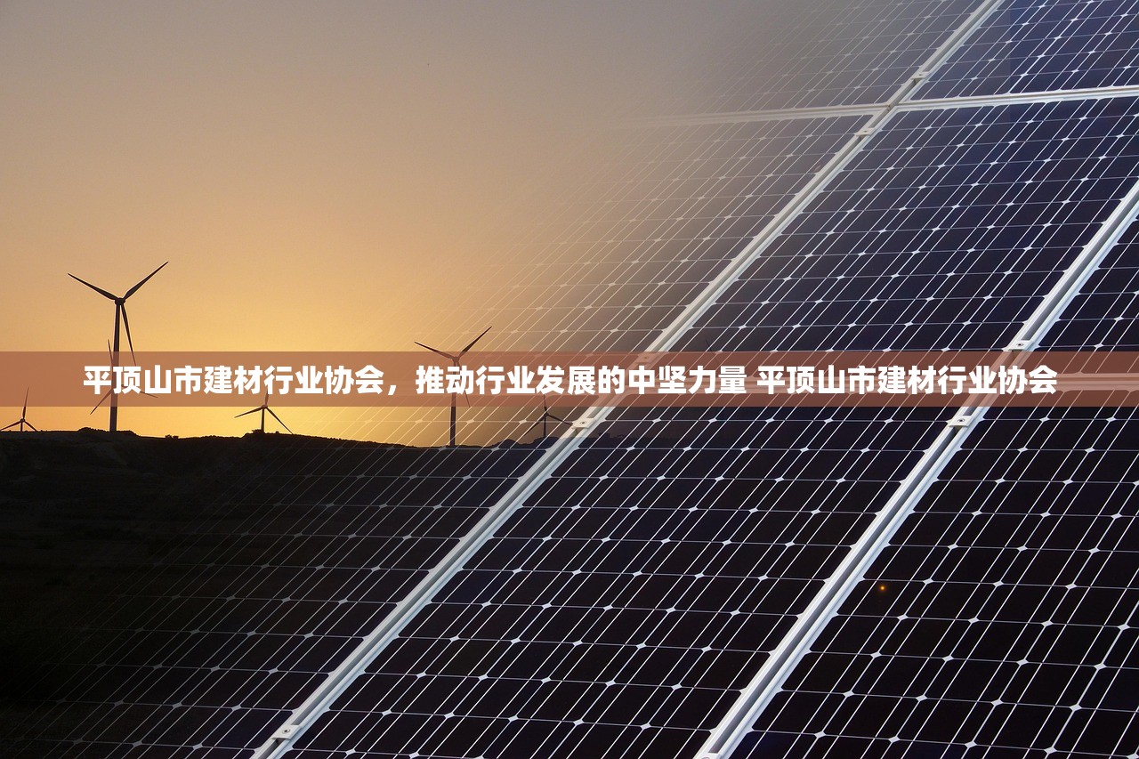 平顶山市建材行业协会,推动行业发展的中坚力量 平顶山市建材行业协会 平顶山市建材行业协会,推动行业发展的中坚力量 平顶山市建材行业协会