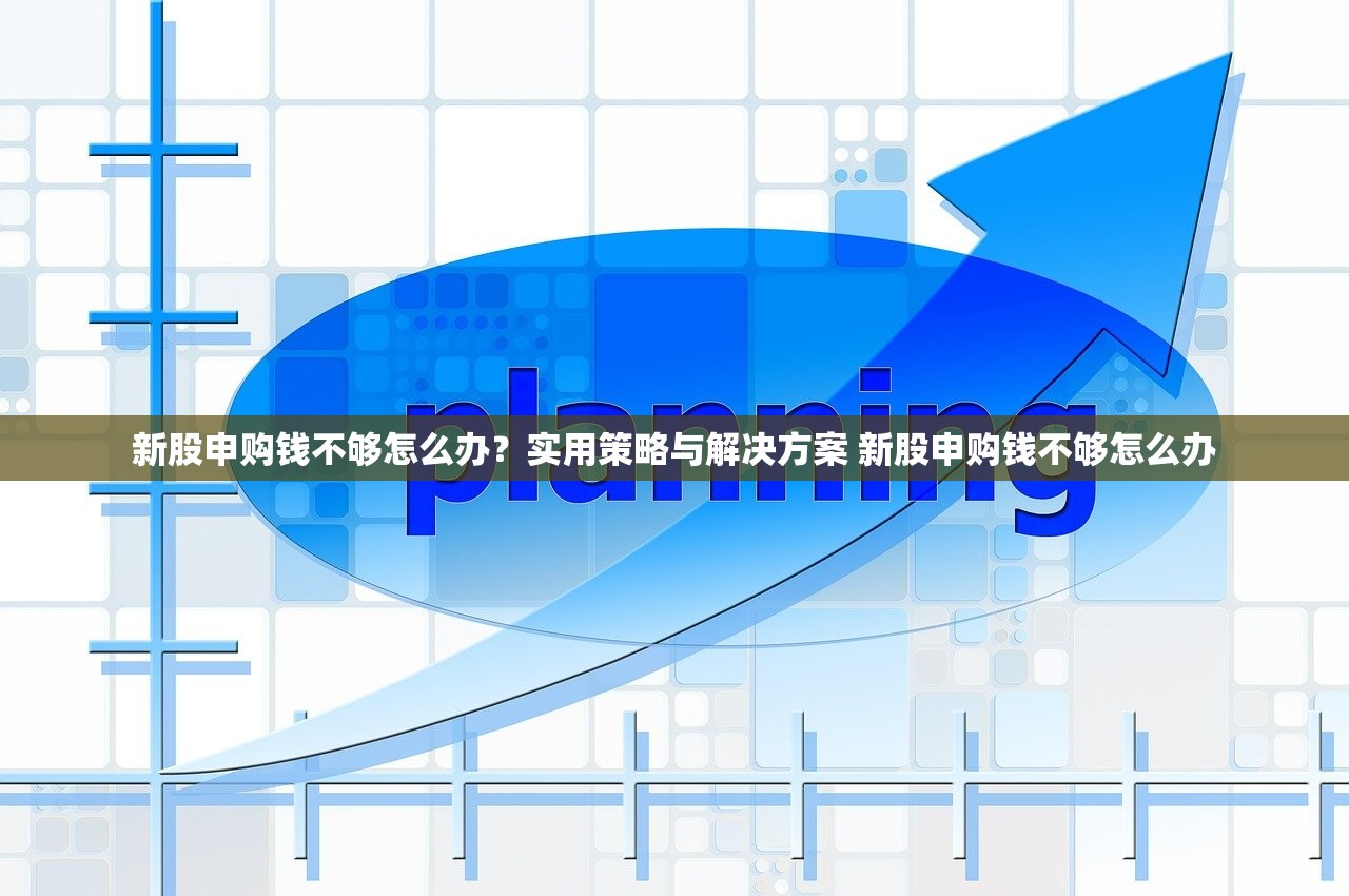 新股申购钱不够怎么办？实用策略与解决方案 新股申购钱不够怎么办