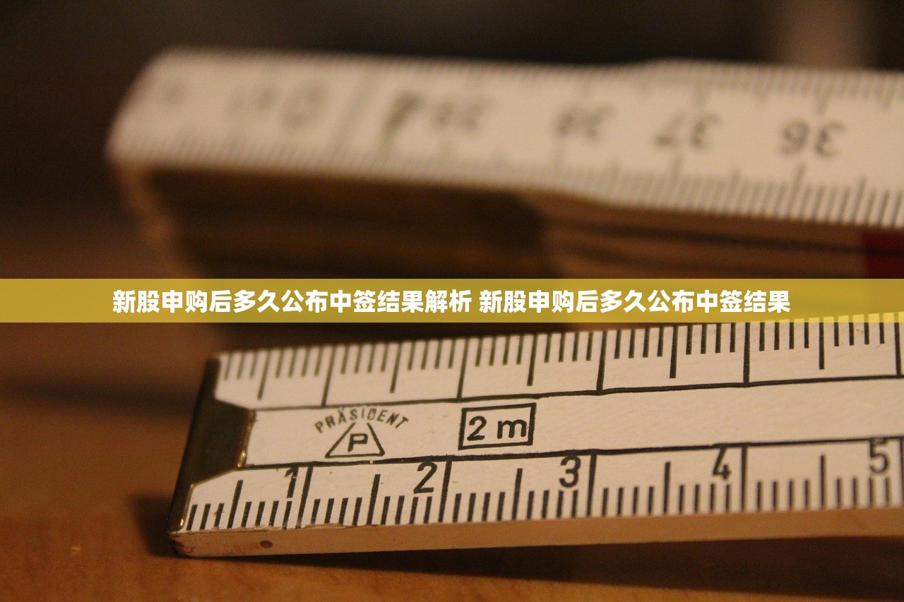 新股申购后多久公布中签结果解析 新股申购后多久公布中签结果
