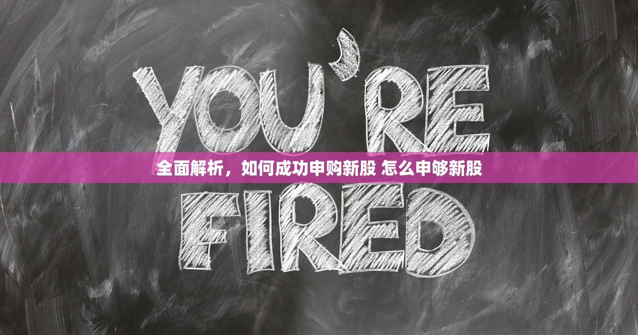 全面解析,如何成功申购新股 怎么申够新股 全面解析,如何成功申购新股 怎么申够新股
