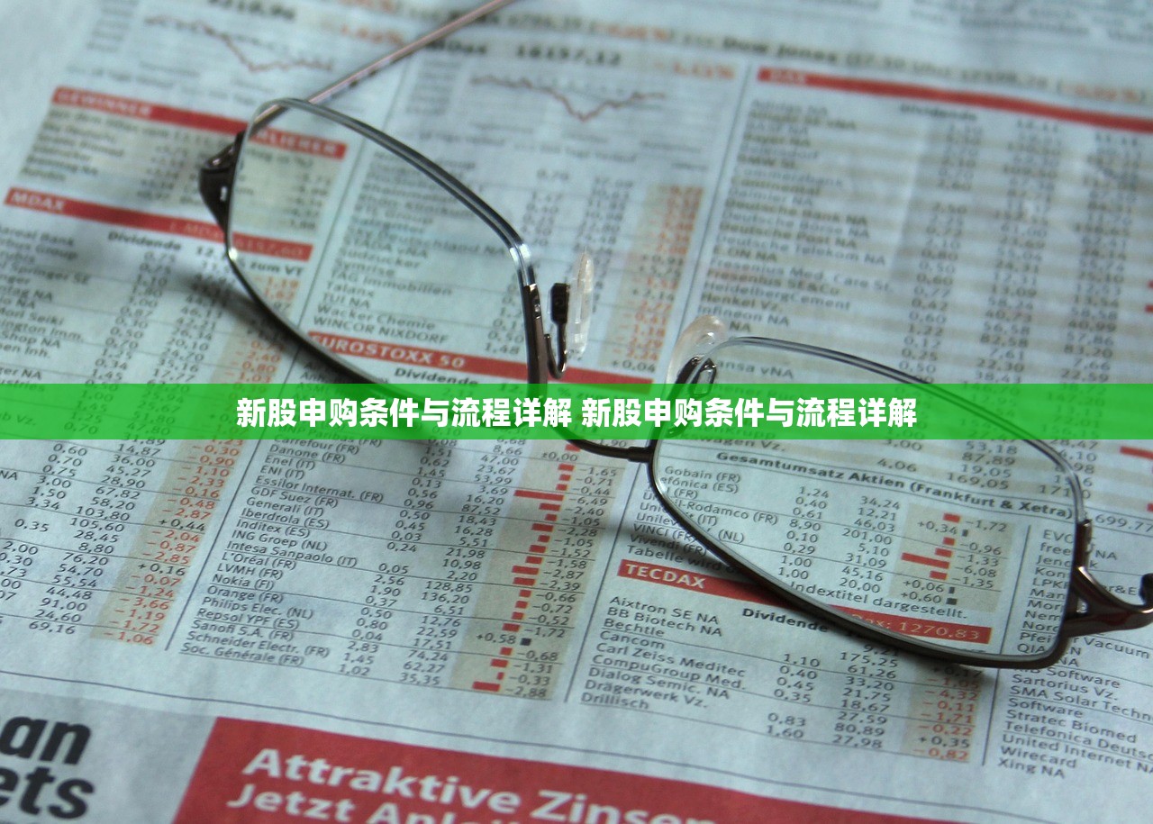 新股申购条件与流程详解 新股申购条件与流程详解