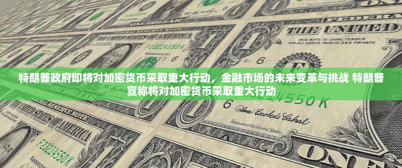 特朗普政府即将对加密货币采取重大行动，金融市场的未来变革与挑战 特朗普宣称将对加密货币采取重大行动