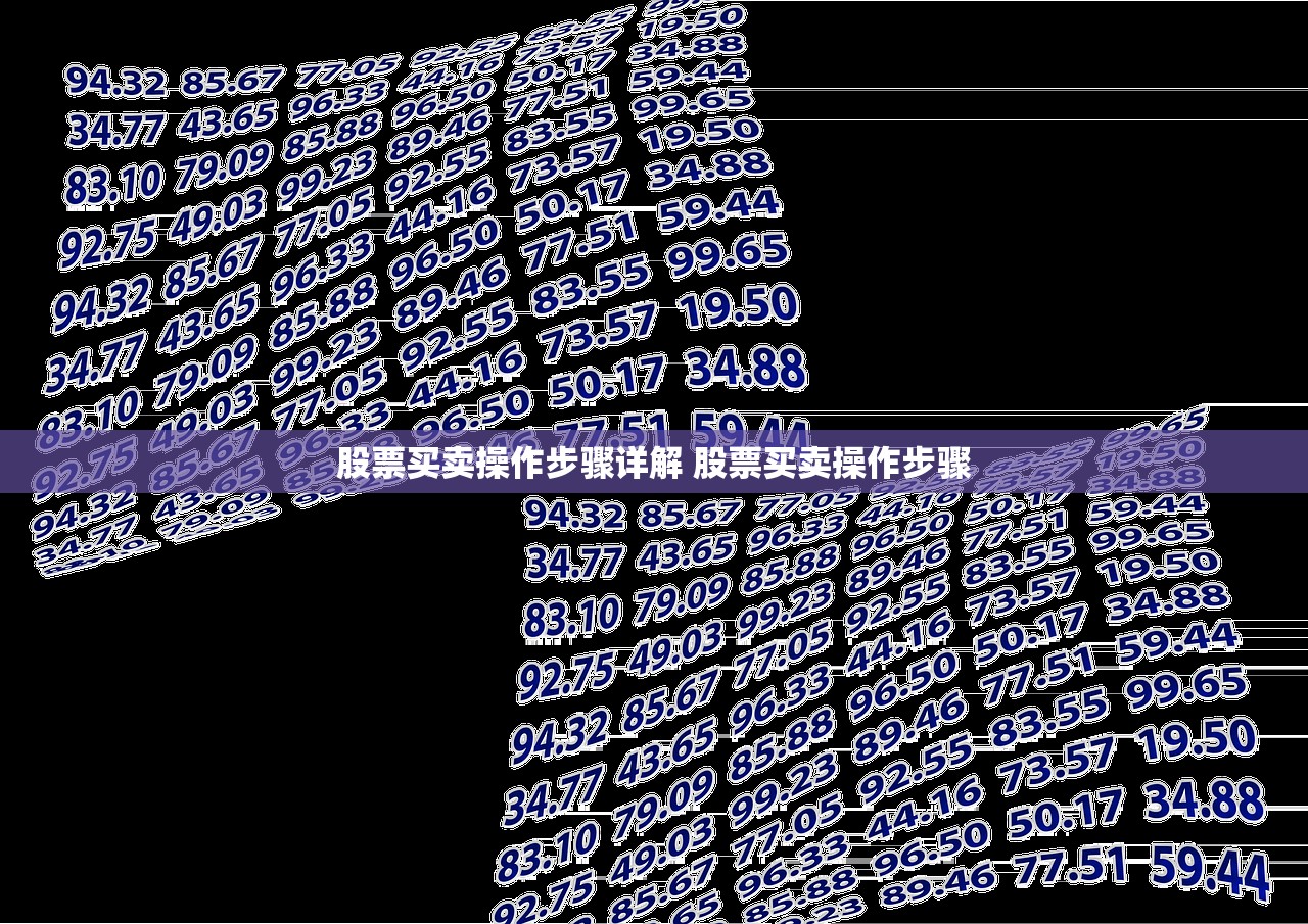 股票买卖操作步骤详解 股票买卖操作步骤