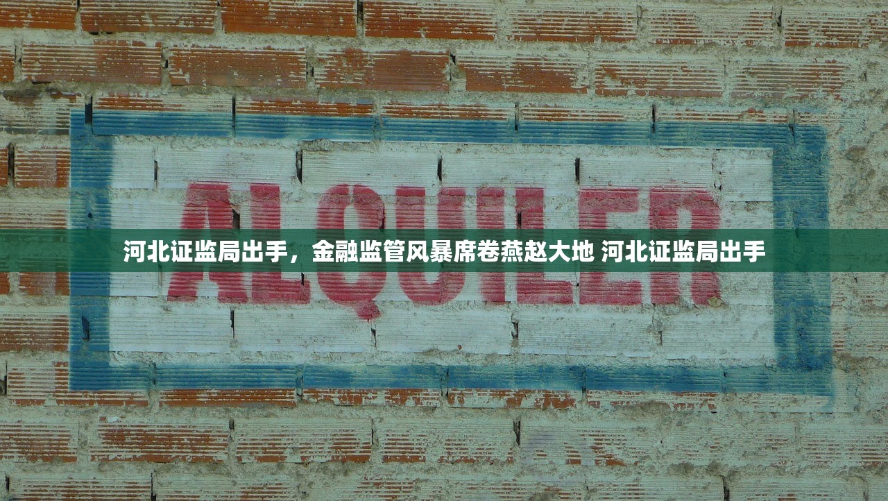 河北证监局出手，金融监管风暴席卷燕赵大地 河北证监局出手