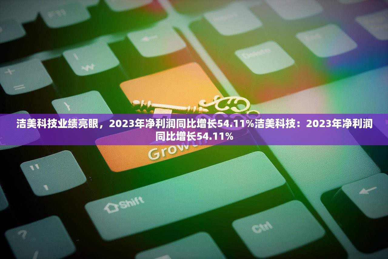 洁美科技业绩亮眼，2023年净利润同比增长54.11%洁美科技：2023年净利润同比增长54.11%