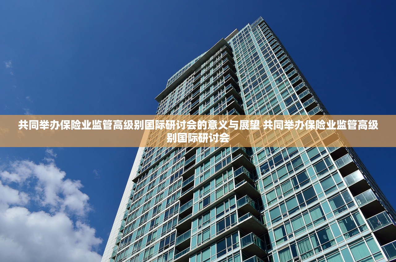 共同举办保险业监管高级别国际研讨会的意义与展望 共同举办保险业监管高级别国际研讨会