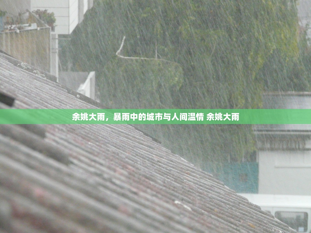余姚大雨，暴雨中的城市与人间温情 余姚大雨