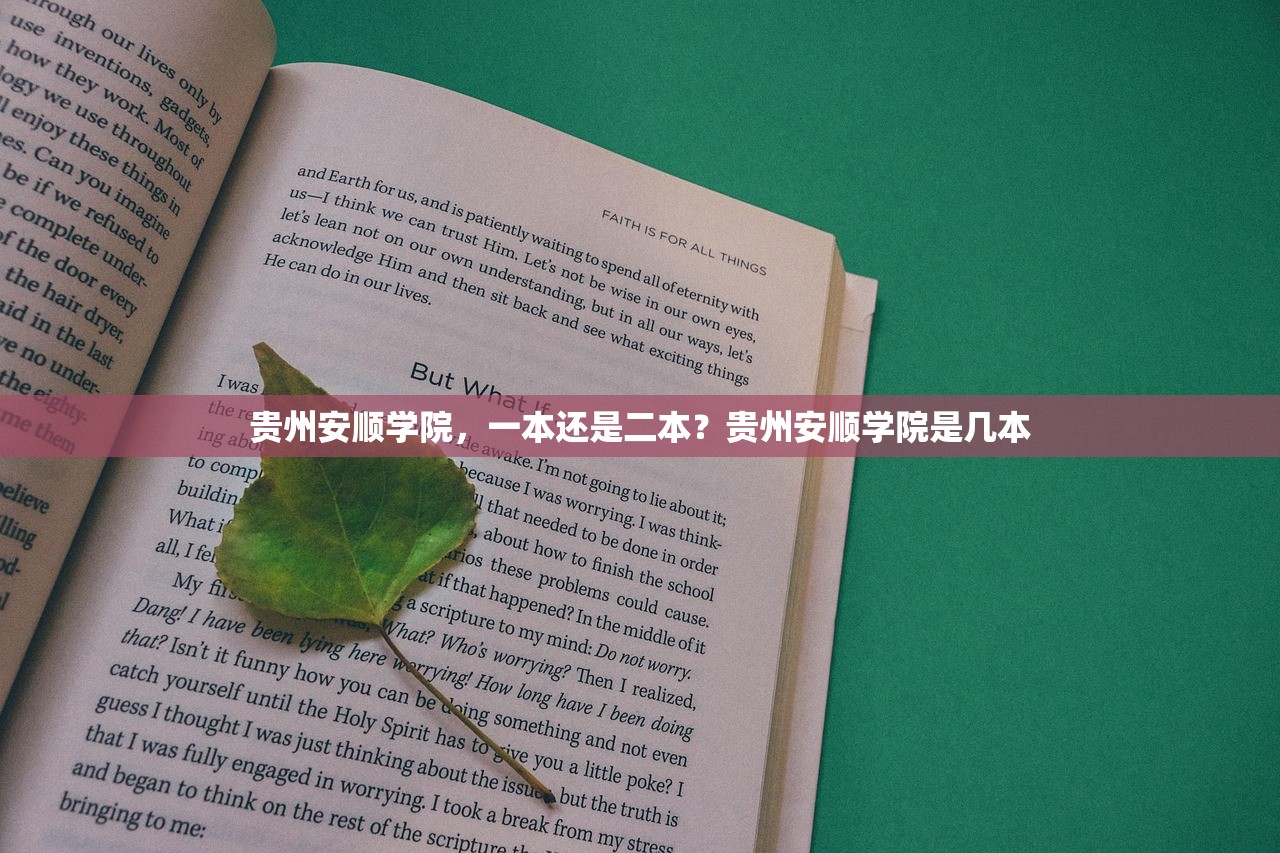 贵州安顺学院，一本还是二本？贵州安顺学院是几本