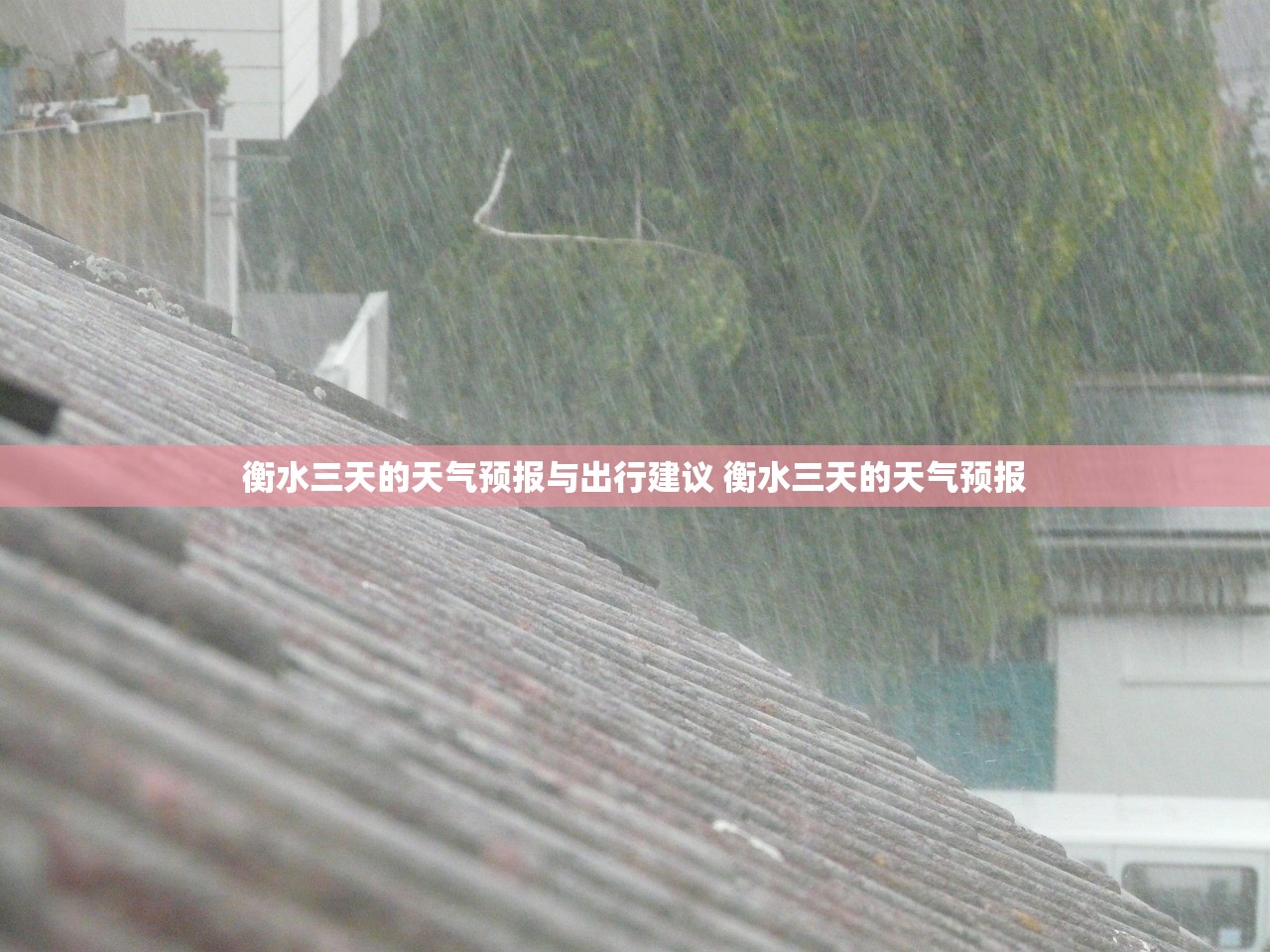 衡水三天的天气预报与出行建议 衡水三天的天气预报