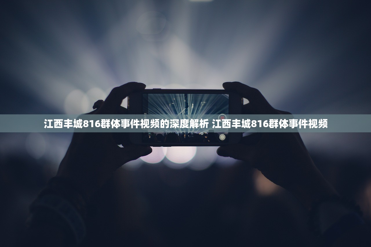 江西丰城816群体事件视频的深度解析 江西丰城816群体事件视频
