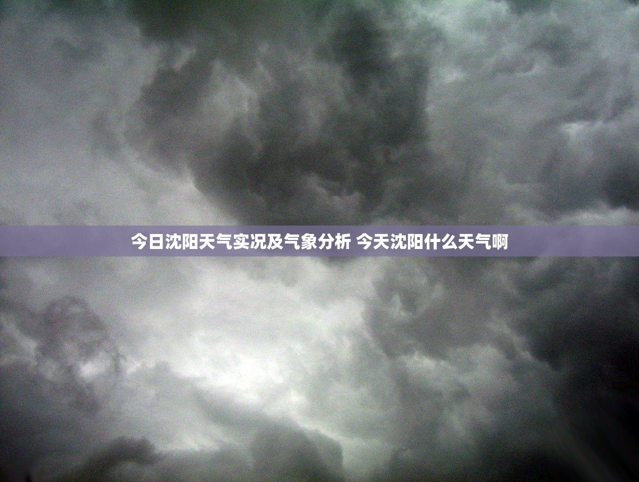 今日沈阳天气实况及气象分析 今天沈阳什么天气啊