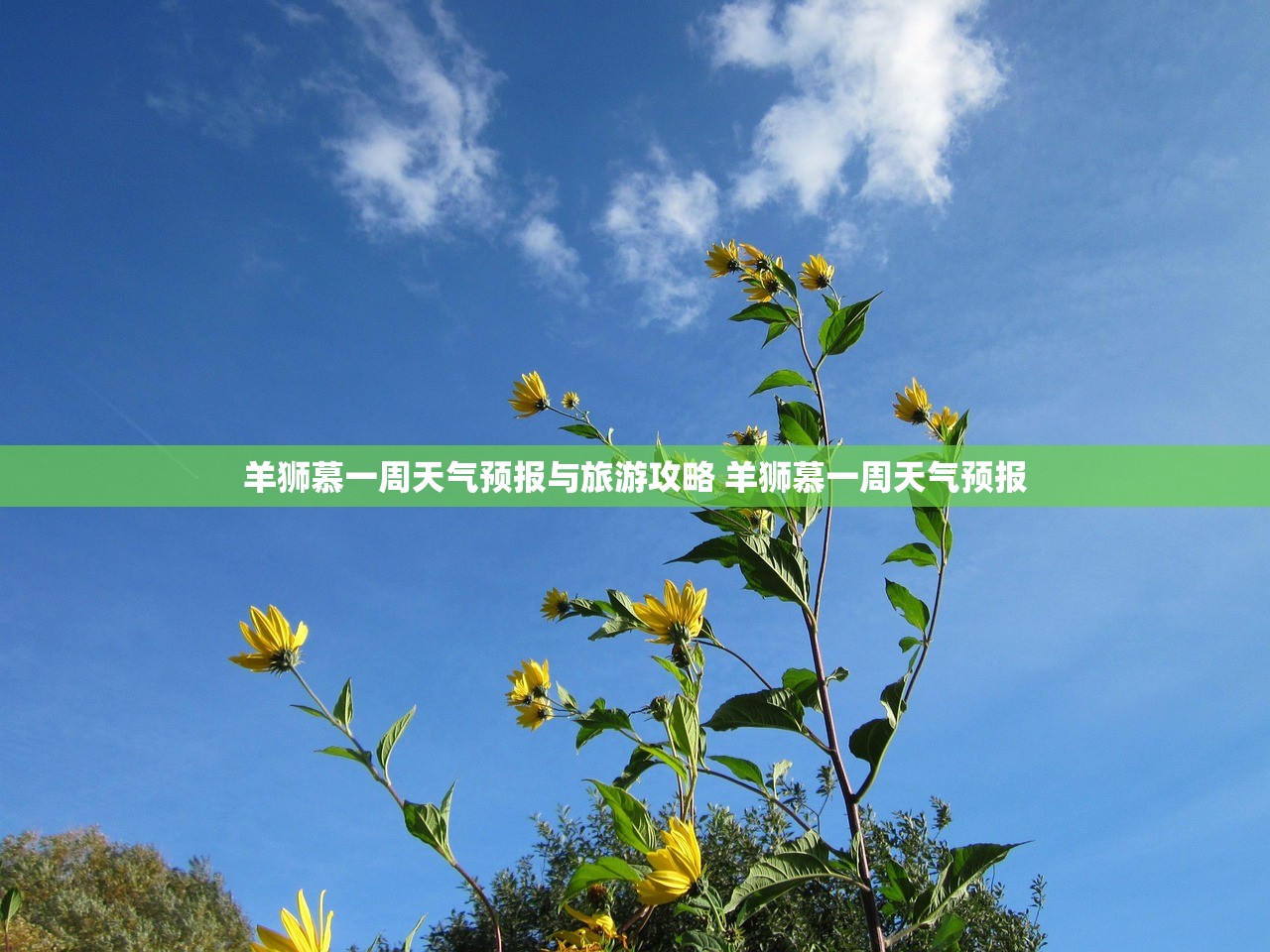 羊狮慕一周天气预报与旅游攻略 羊狮慕一周天气预报