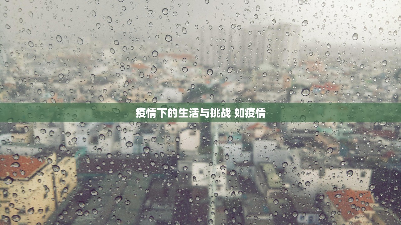 疫情下的生活与挑战 如疫情
