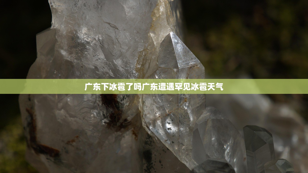 广东下冰雹了吗广东遭遇罕见冰雹天气