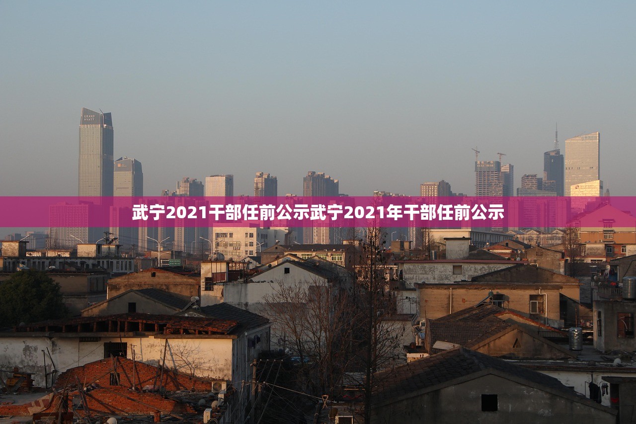 武宁2021干部任前公示武宁2021年干部任前公示