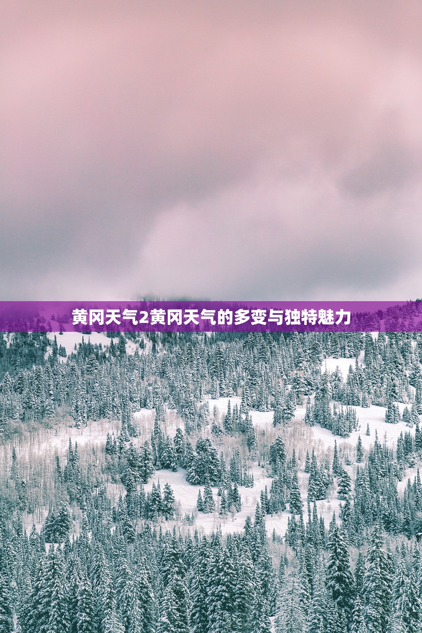 黄冈天气2黄冈天气的多变与独特魅力