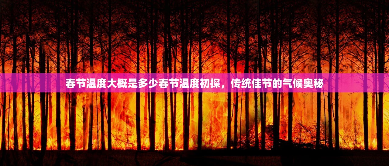 春节温度大概是多少春节温度初探，传统佳节的气候奥秘