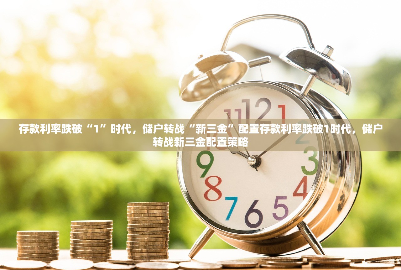 存款利率跌破“1”时代，储户转战“新三金”配置存款利率跌破1时代，储户转战新三金配置策略