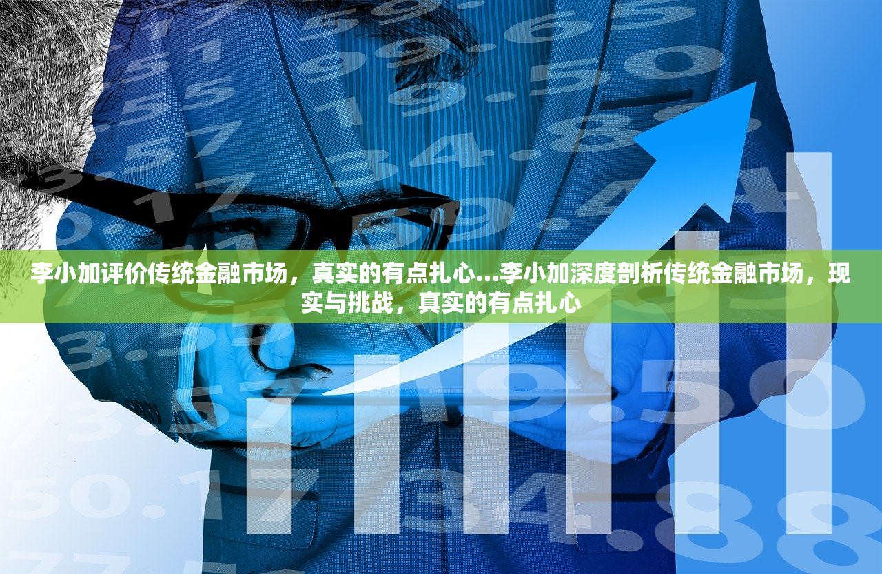 李小加评价传统金融市场，真实的有点扎心…李小加深度剖析传统金融市场，现实与挑战，真实的有点扎心