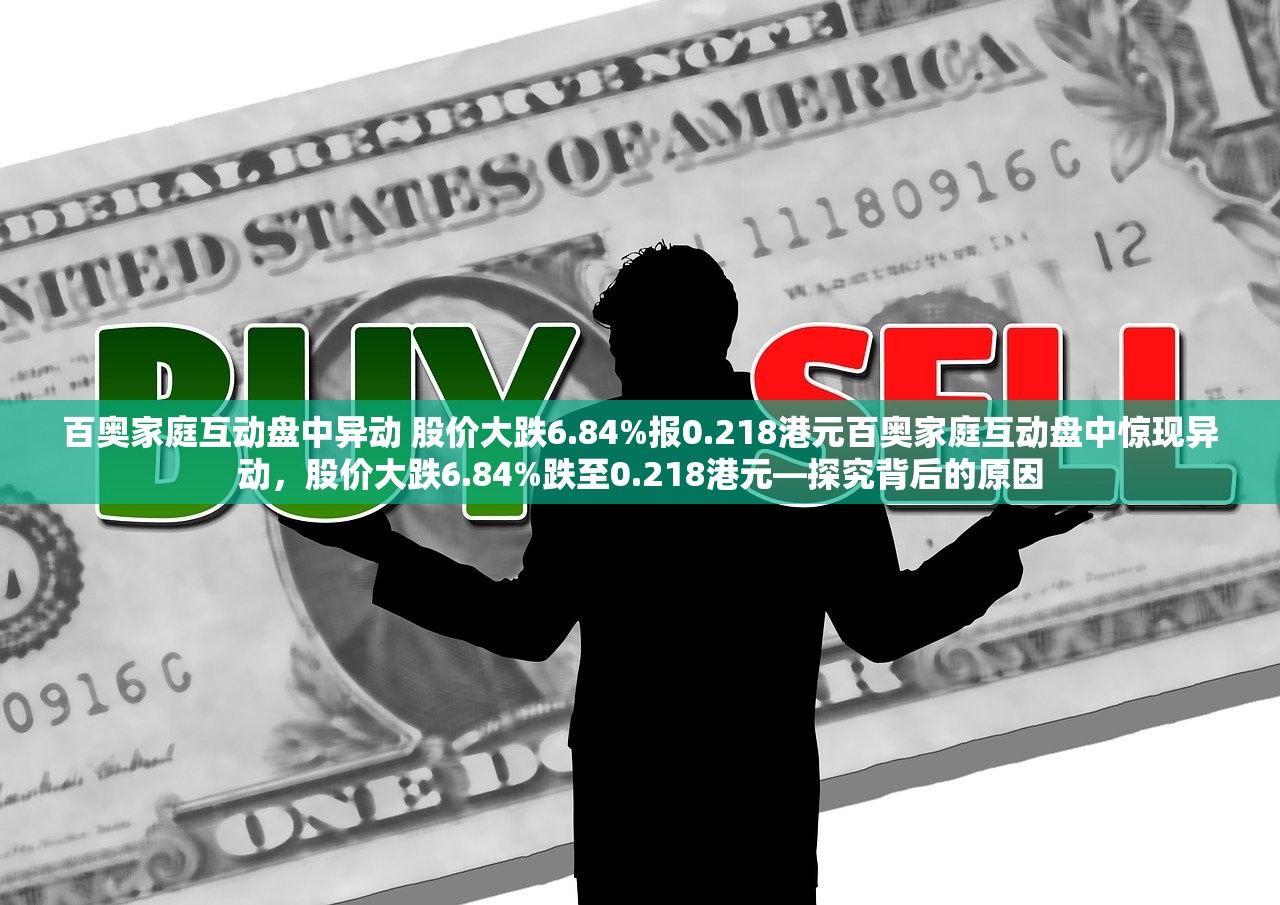 百奥家庭互动盘中异动 股价大跌6.84%报0.218港元百奥家庭互动盘中惊现异动,股价大跌6.84%跌至0.218港元—探究背后的原因 百奥家庭互动盘中异动 股价大跌6.84%报0.218港元百奥家庭互动盘中惊现异动,股价大跌6.84%跌至0.218港元—探究背后的原因