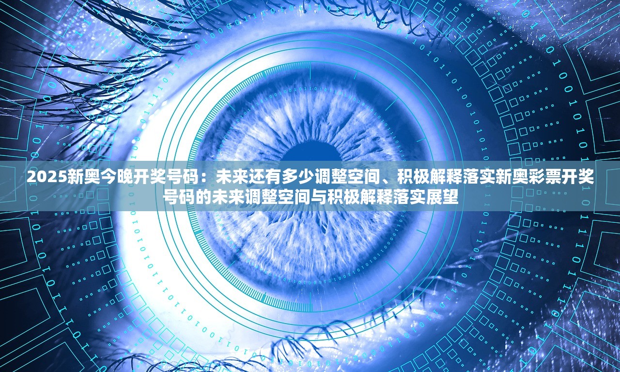 2025新奥今晚开奖号码：未来还有多少调整空间、积极解释落实新奥彩票开奖号码的未来调整空间与积极解释落实展望