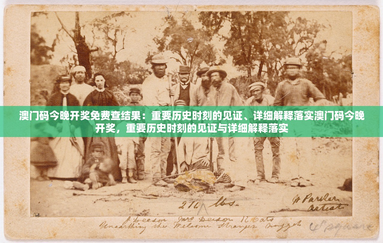 澳门码今晚开奖免费查结果：重要历史时刻的见证、详细解释落实澳门码今晚开奖，重要历史时刻的见证与详细解释落实