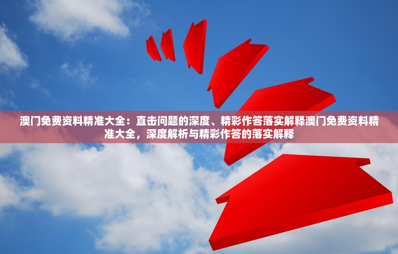 澳门免费资料精准大全：直击问题的深度、精彩作答落实解释澳门免费资料精准大全，深度解析与精彩作答的落实解释