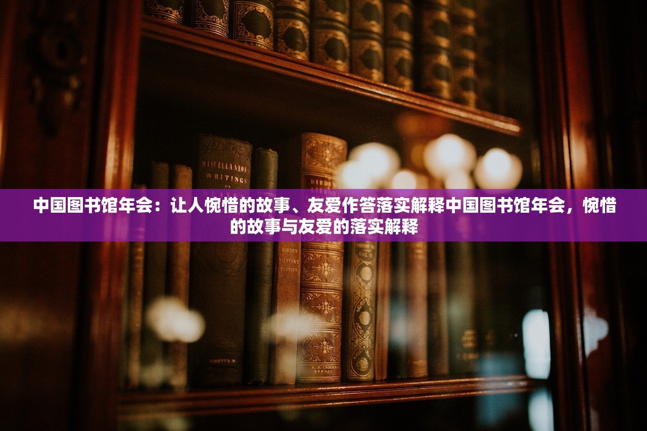 中国图书馆年会：让人惋惜的故事、友爱作答落实解释中国图书馆年会，惋惜的故事与友爱的落实解释