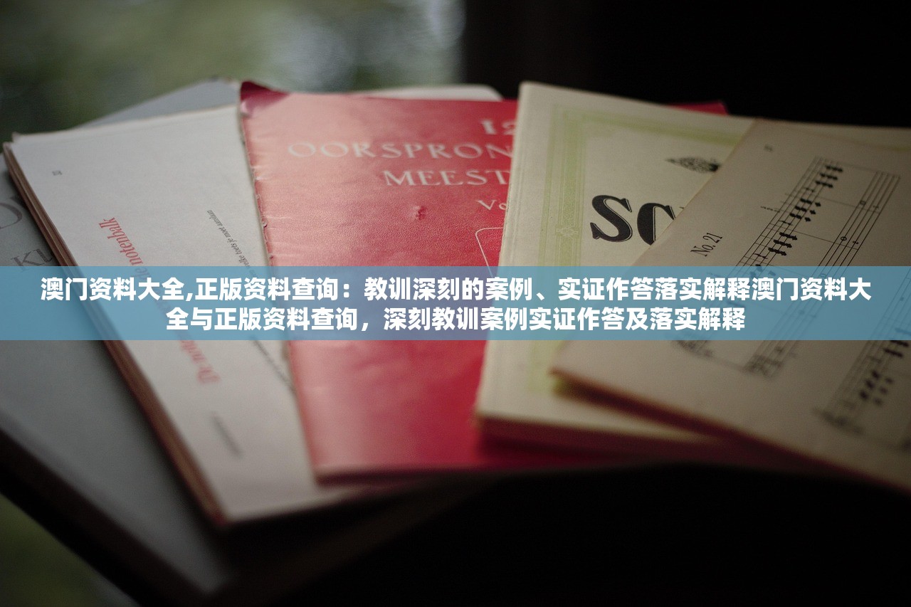 澳门资料大全,正版资料查询：教训深刻的案例、实证作答落实解释澳门资料大全与正版资料查询，深刻教训案例实证作答及落实解释