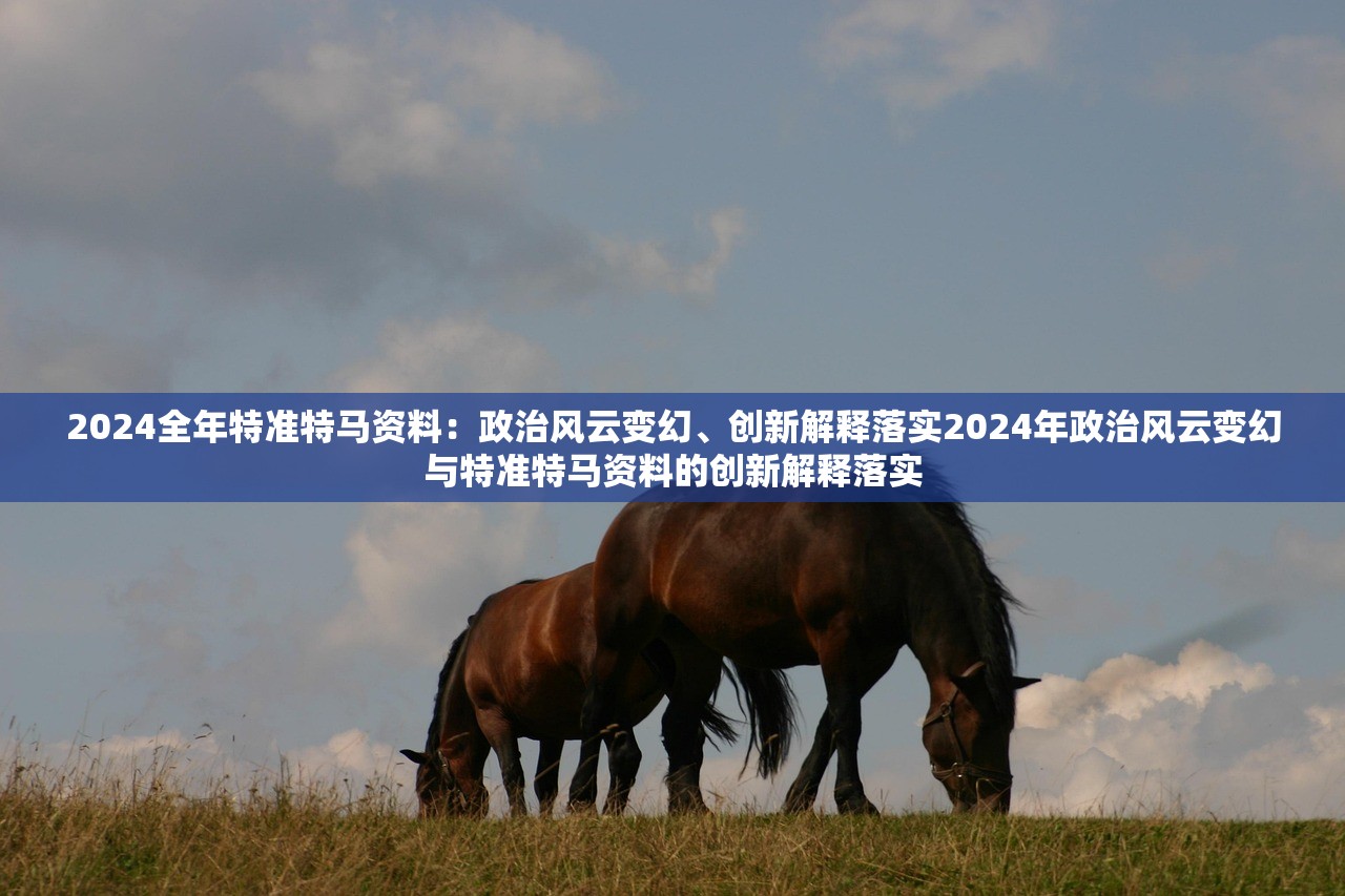 2024全年特准特马资料：政治风云变幻、创新解释落实2024年政治风云变幻与特准特马资料的创新解释落实