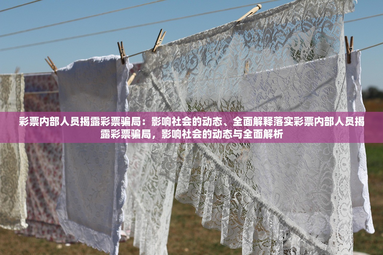 彩票内部人员揭露彩票骗局：影响社会的动态、全面解释落实彩票内部人员揭露彩票骗局，影响社会的动态与全面解析