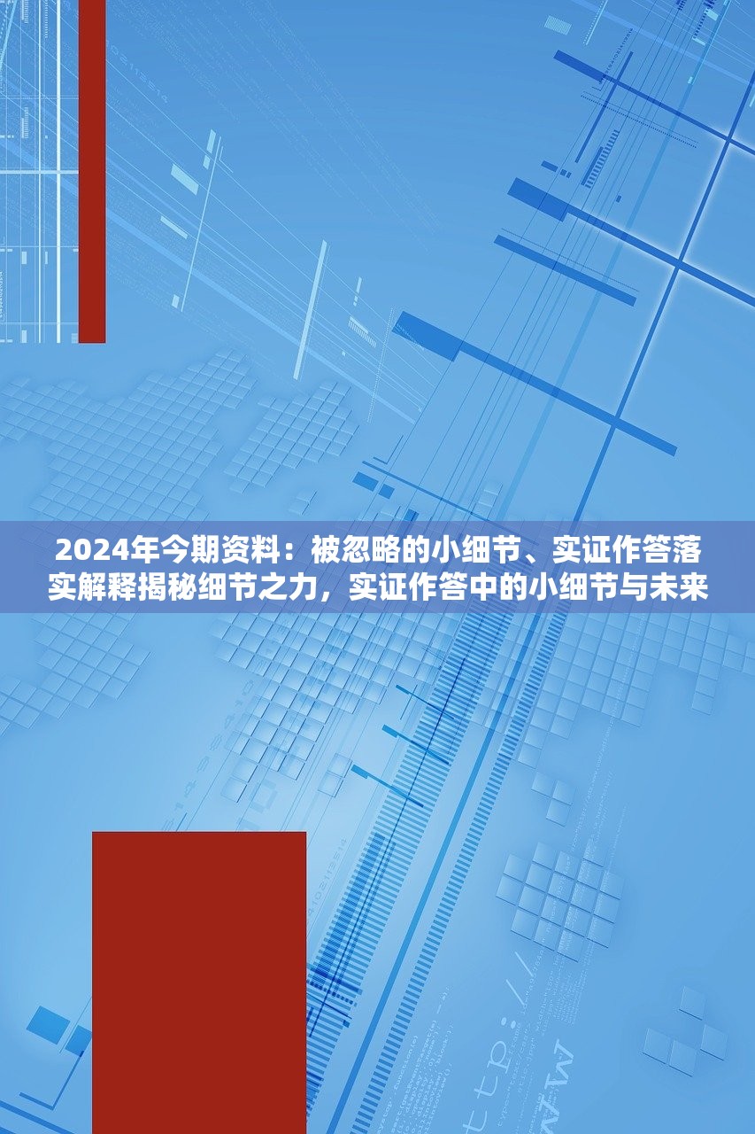 2024年今期资料：被忽略的小细节、实证作答落实解释揭秘细节之力，实证作答中的小细节与未来展望（以2024年为背景）