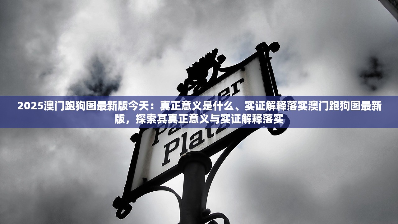 2025澳门跑狗图最新版今天：真正意义是什么、实证解释落实澳门跑狗图最新版，探索其真正意义与实证解释落实