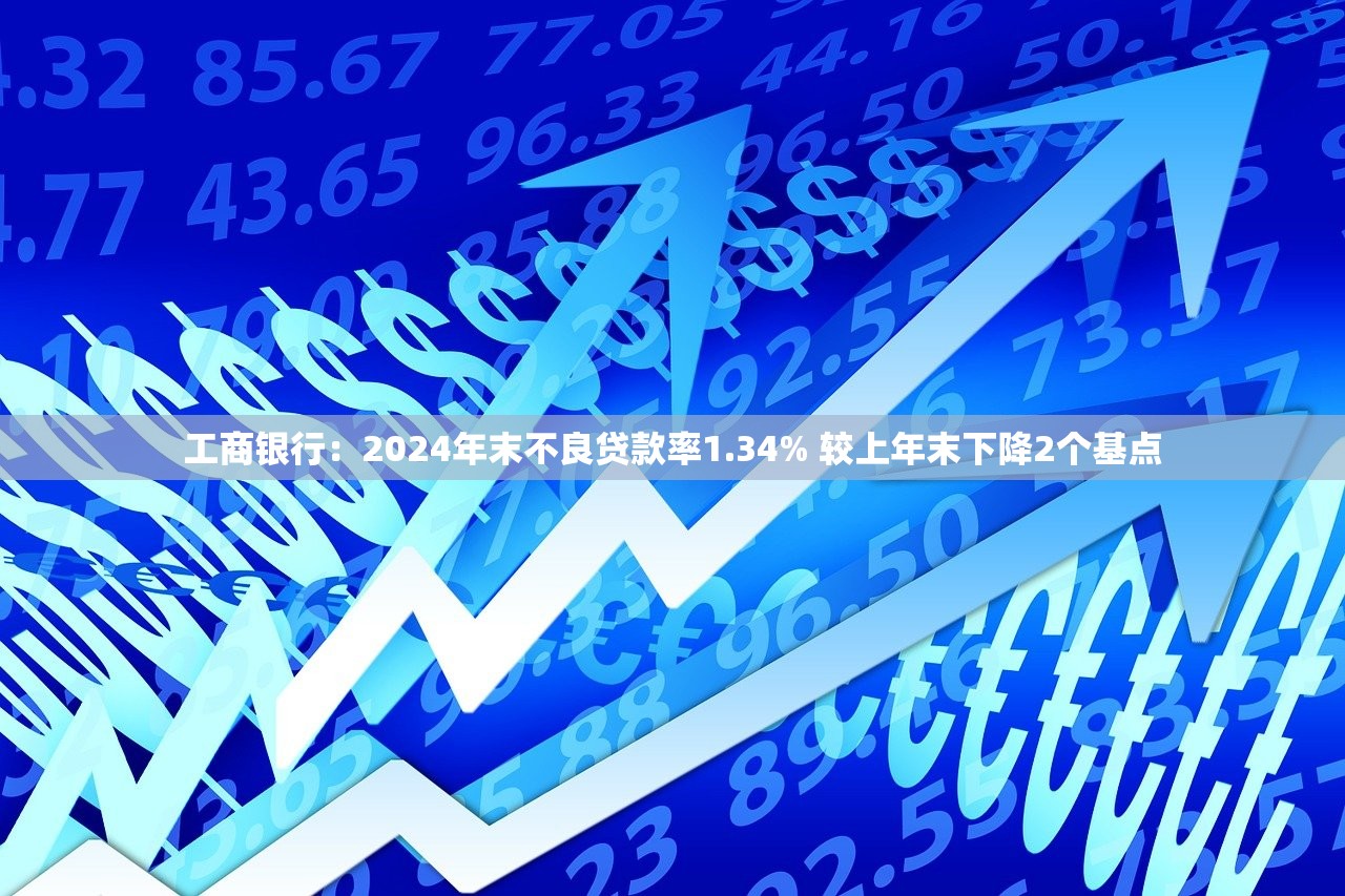 工商银行：2024年末不良贷款率1.34% 较上年末下降2个基点